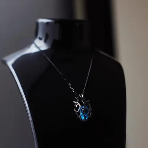 Collar Corazón Vital Azul